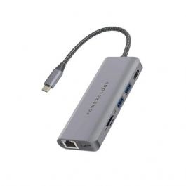 Powerology 12-in-1 USB-C Hub - Dark