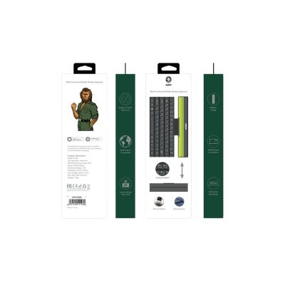Green Lion Multi Functional Rollable Wireless Keyboard Arabic/English