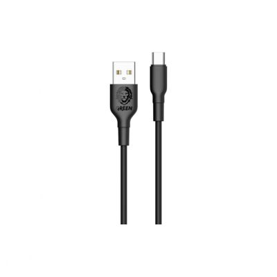 Green Lion PVC USB-A to Type-C 2A1.2m - Black
