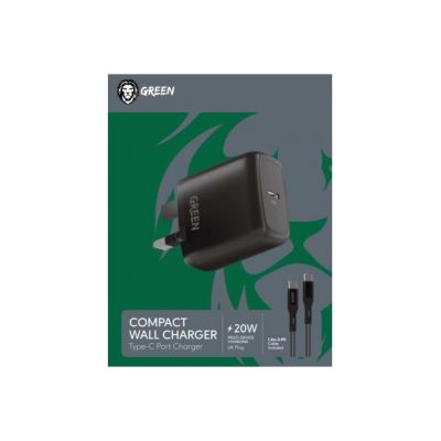 Green Lion Compact Type-C - Type-C Port Wall Charger 20W