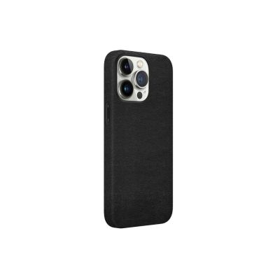 Green Lion Vegan Leather Case For iPhone 13 Pro 6.1"-Black