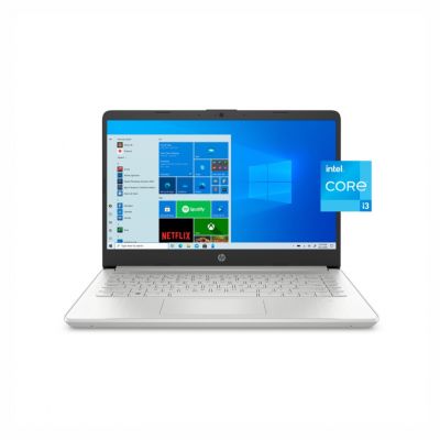 HP Laptop 14-dq2055wm, 14" FHD Display,  Intel Core i3-1115G4 Up to 4.1 GHz, 4GB RAM, 256GB SSD, Intel UHD Graphics, Windows 10