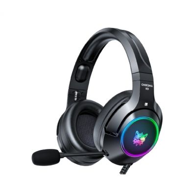 Onikuma K9 Gaming Headset With Mic and Noise Canceling Gaming Headphone with Microphone & Surround Sound, RGB LED Light