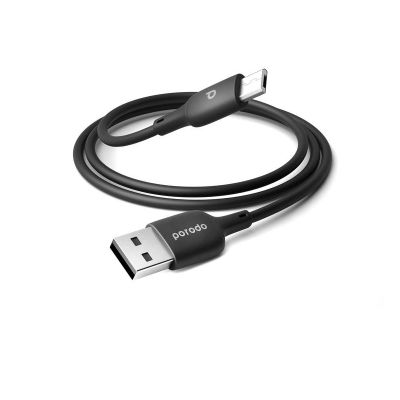 Porodo Blue PVC Micro Cable 1m/3.2ft, USB-A to Micro, Charge & Sync, Smart design - Black