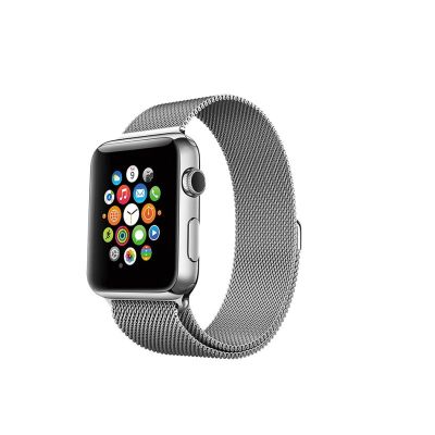 Porodo iGuard Steel Mesh Watch Band For Apple Watch-44MM-Silver