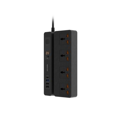 Porodo Multi-Function Socket With Phone Stand and Digital Timer