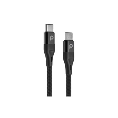 Porodo Aluminum Braided USB-C to USB-C Cable-2.2 Meters