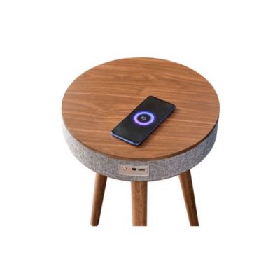 Yun Cube Portable Bluetooth Coffee Table Speaker (Sense Light)  With Wireless Charging