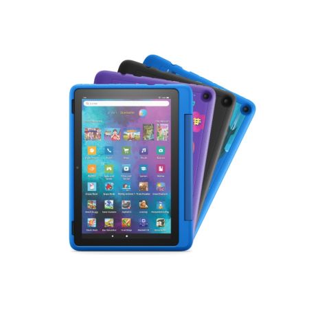 Amazon Fire HD 8 Kids tablet, 8" HD display, ages 3-7, 32 GB + FREE Kid-Proof Case-Blue
