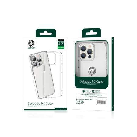 Green Lion Delgado PC Case for iPhone 14 - Clear