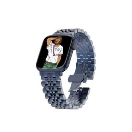 Green Lion Mettalic Picolla Acero-Correa Bracelet For Apple Watch 42/44MM-Blue