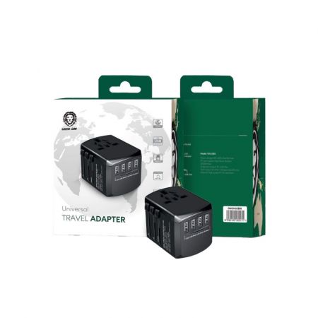 Green Lion Universal Travel Adapter (4 USB Port)