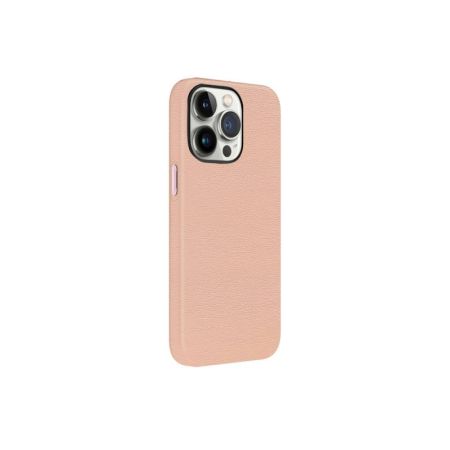Green Lion Vegan Leather Case For iPhone 13 Pro 6.1"-Pink