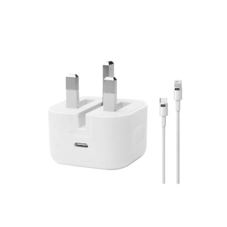 Hertz 20W Fast Charging PD/Lighting Adapter (TYPE-C To Lighting PD Cable)-White
