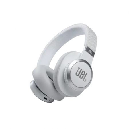 JBL Live 660NC - Wireless Over-Ear Noise Cancelling Headphones with Long Lasting Battery and Voice Assistant-White