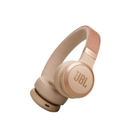 JBL Live 670NC - Wireless On-Ear Noise Cancelling Headphones - Sand