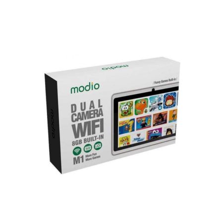 Modio M1 Kids Tablet - 7 Inch, 1GB RAM + 8GB, Dual Camera, Wi-Fi