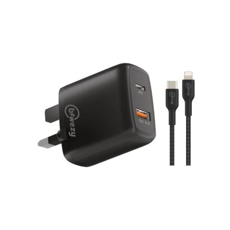 Obiwezy Compact Wall Charger (with Dual USB Port 20W 1.0/3.2ft Cable Included)