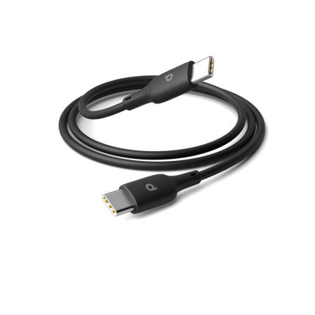 Porodo Blue Type-C to Type-C 60W Durable Fast Charge & Data Cable 1m/3.2ft - Black