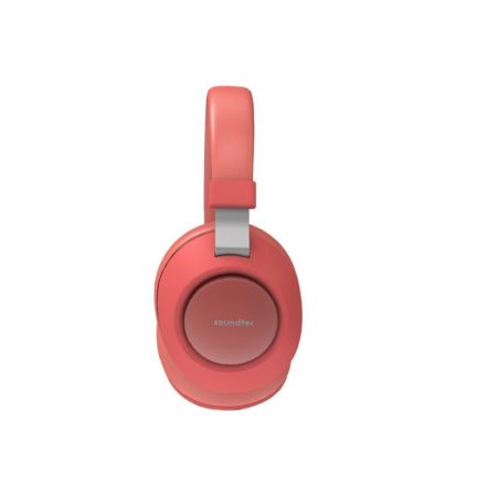 Porodo Soundtec Deep Sound Wireless Over-Ear Headphone - Red