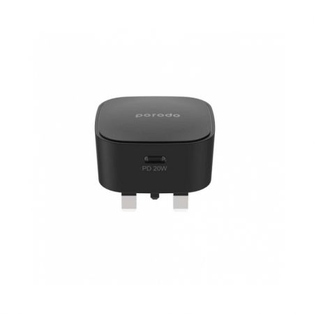 Porodo Super-Compact Fast Charger 20w With USB-C Power Delivery