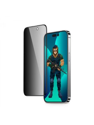 Green 3D Pet Privacy Glass Screen Protector For iPhone 14/13/13 Pro