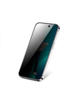 Green Lion 9H Steve Privacy Full Glass Screen Protector for iPhone 14/13 Pro/13(6.1) Black