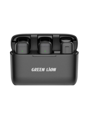 Green Lion 2 in 1 Wireless Microphone (Lightning Connector) -Black