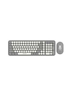 Green Lion GKM-300 Wireless Keyboard +Mouse -Grey