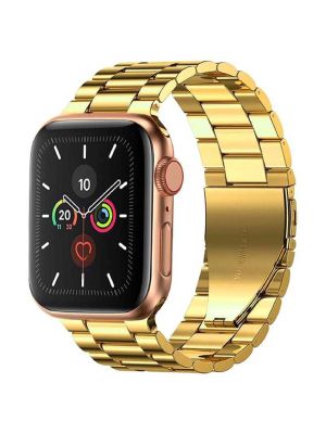 Green Lion Link Stainless Steel Watch Band 42/44/45/49mm - Gold