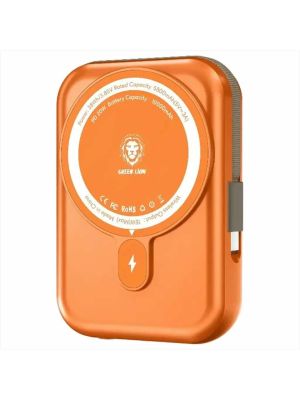 Green Lion Monaco 10000mAh MagSafe Power Bank - Orange