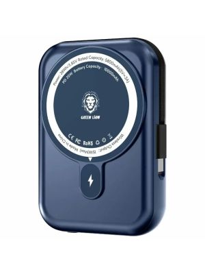 Green Lion Monaco 10000mAh MagSafe Power Bank - Blue Titanium