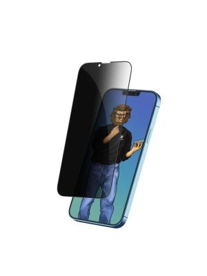 Green 9H Steve Privacy Full Glass Screen Protector For iPhone Xr/11 - Black