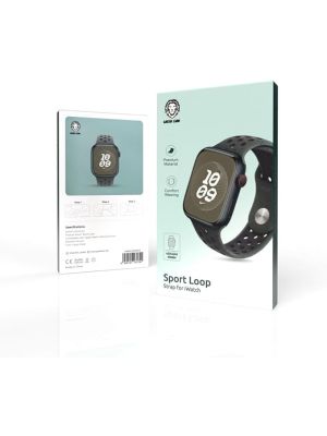 Green Lion Sport Loop Silicone Strap for iWatch 42/44/45/49mm - Cargo Khaki