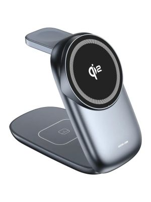 Green Lion 3 IN 1 Magfold Wireless Charger - Gray