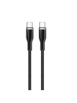 Green Lion USB-C to USB-C Zinc Alloy & Braided Cable 60W - Black