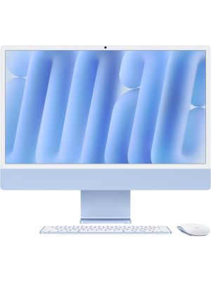 Apple iMac 24 inch All-in-One M4 chip Built for Apple Intelligence  10 Core CPU - 10 Core GPU - 16GB RAM 256GB SSD - Blue
