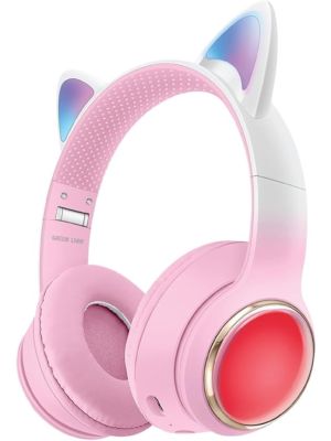 Green Lion GL-400 Kids Wireless Head Phone - Pink